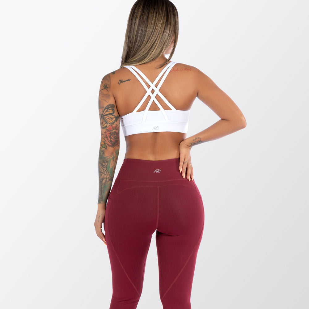 Impact Sports Bra- White