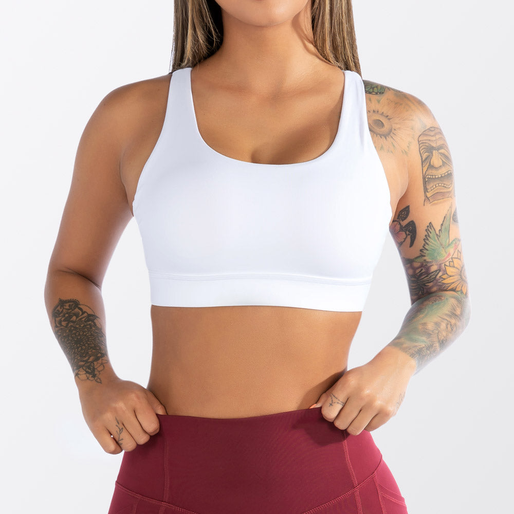 Impact Sports Bra- White