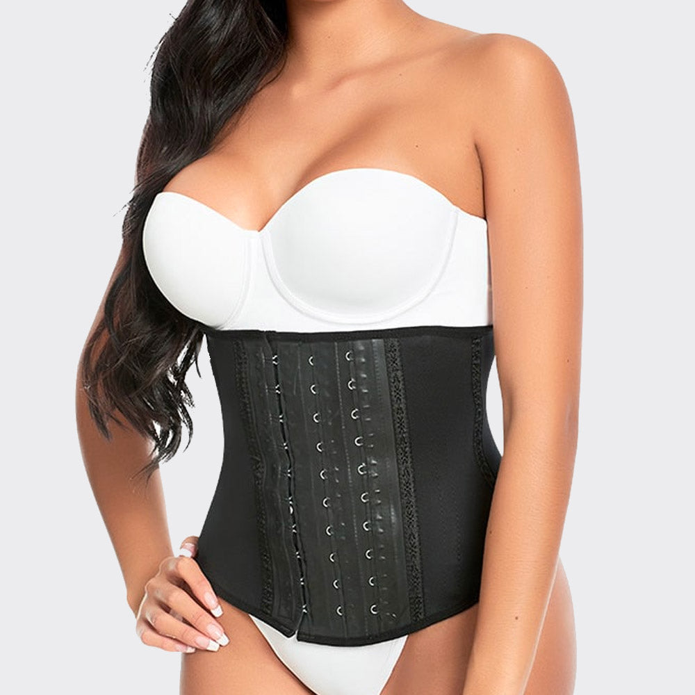 Extreme Waist Trainer 3 Hook Short Torso- Black