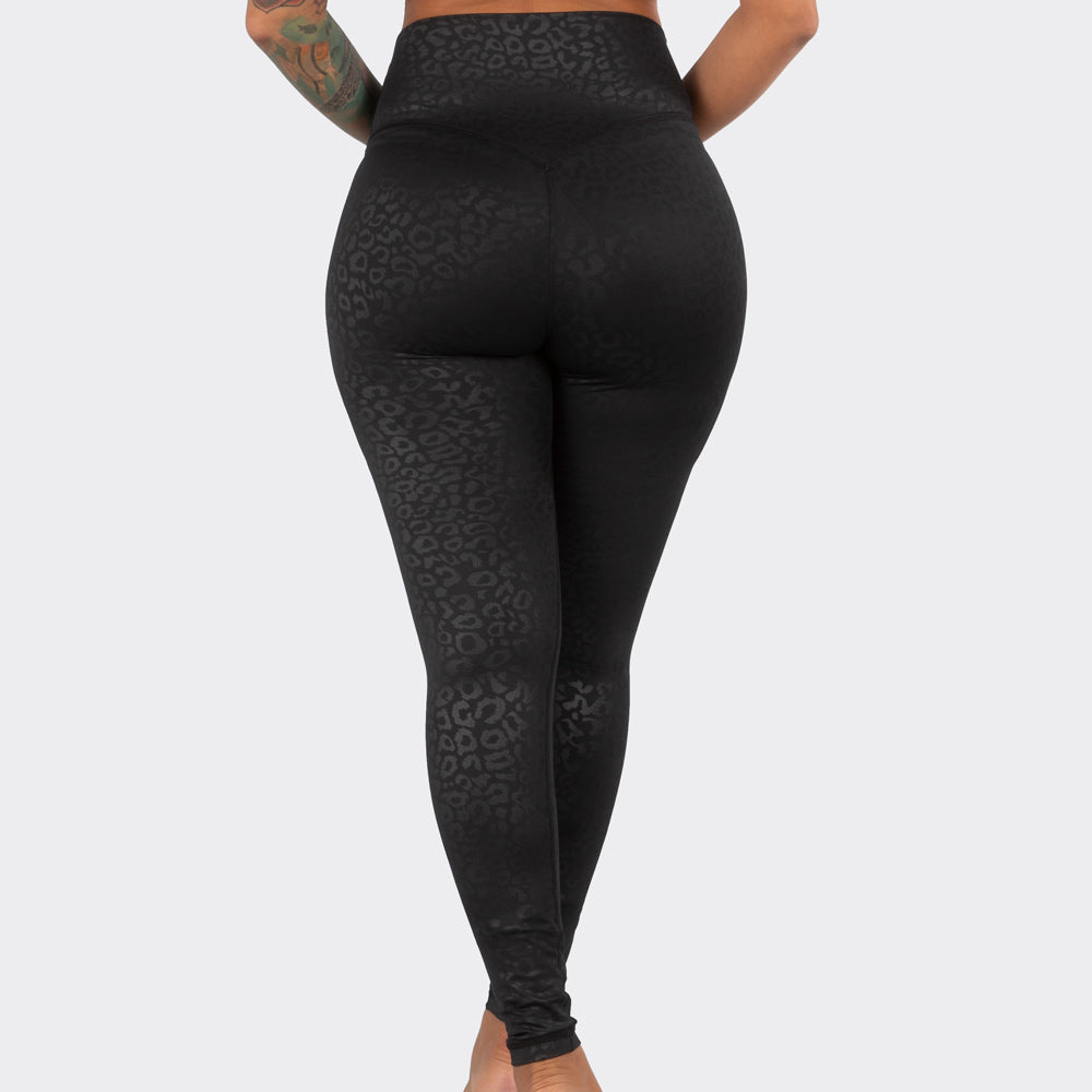 Luxe Leggings- Black Leopard