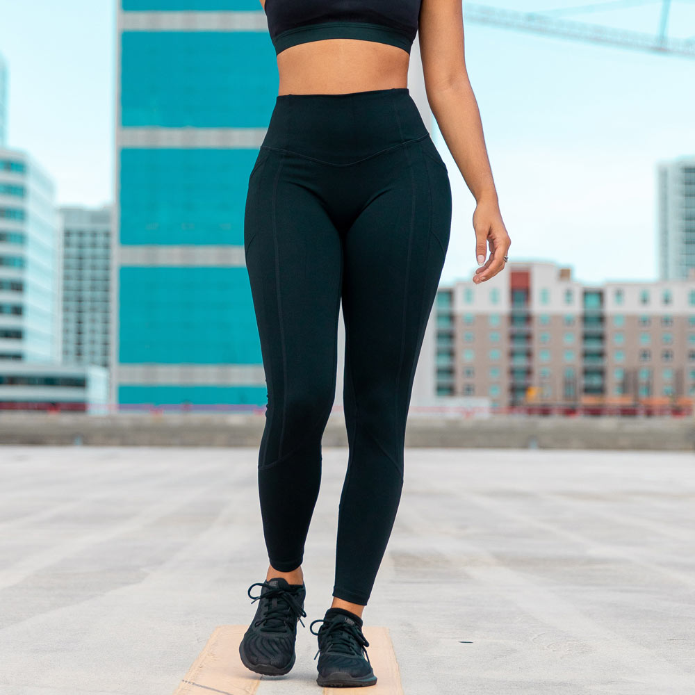 Heart Booty Leggings- Black