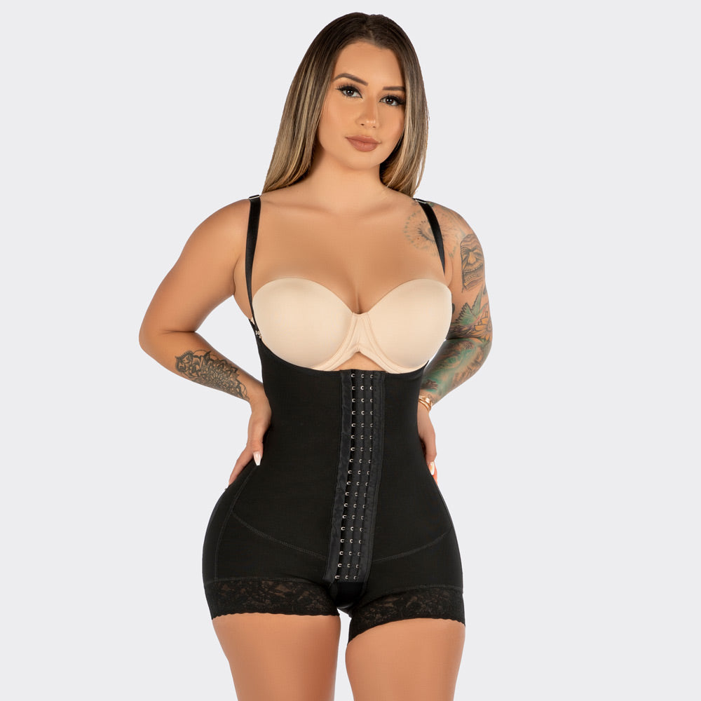 High Compression Faja With Butt Lifter- Black