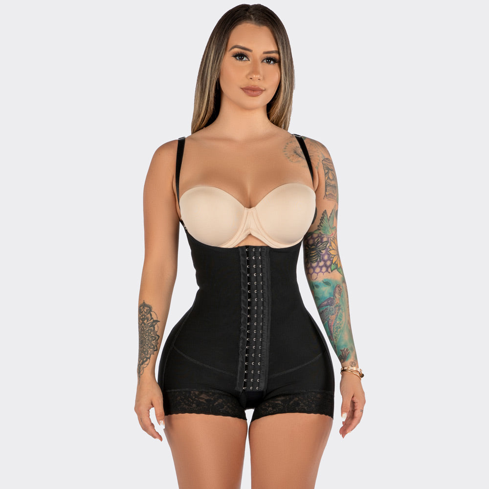 High Compression Faja With Butt Lifter- Black