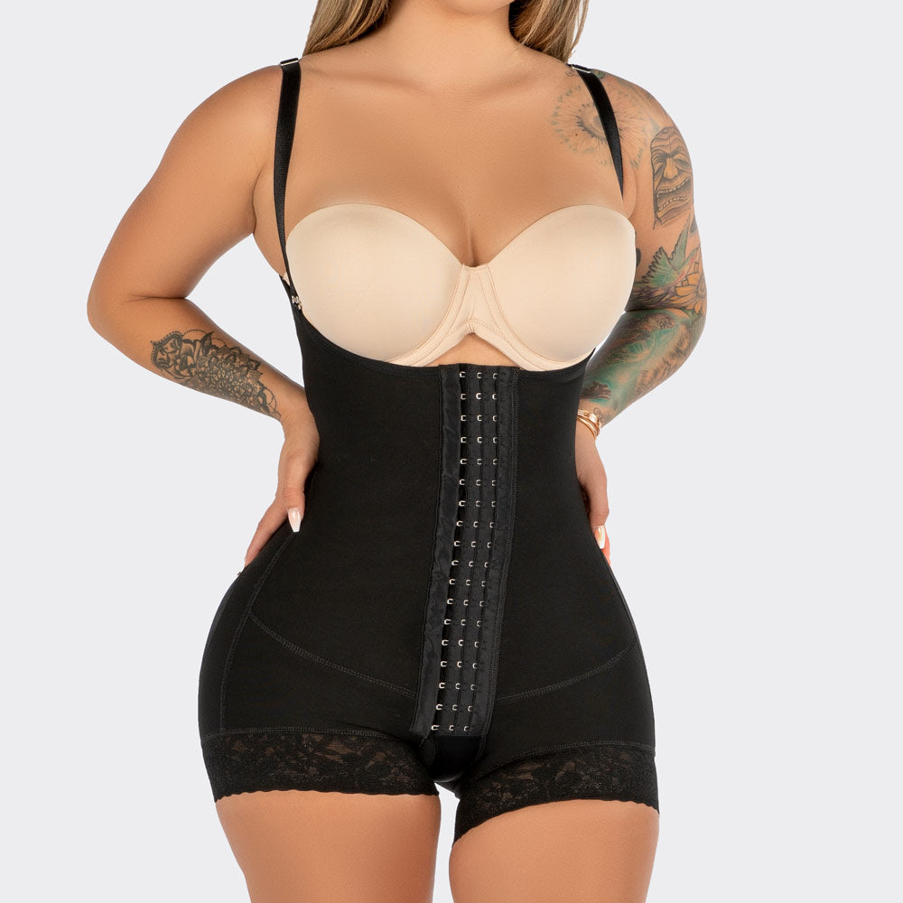 High Compression Faja With Butt Lifter- Black