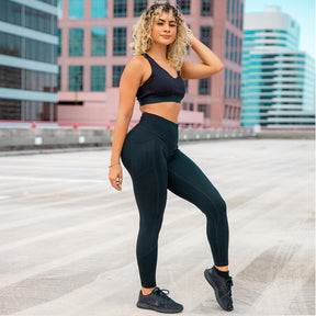 Heart Booty Leggings- Black