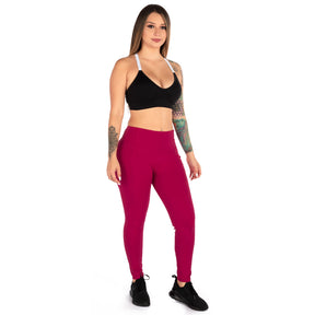 Heart Booty Leggings- Cranberry