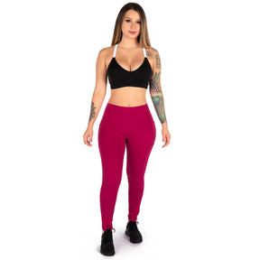 Heart Booty Leggings- Cranberry