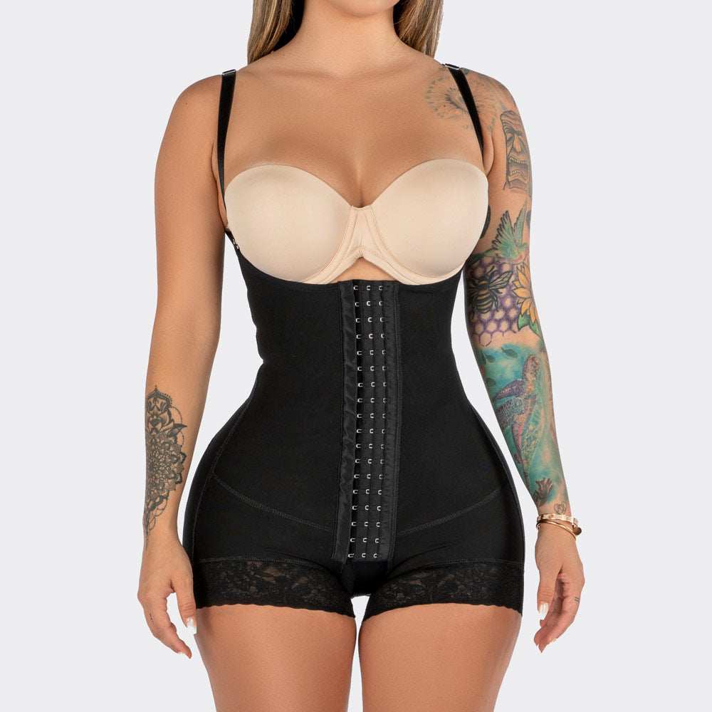 High Compression Faja With Butt Lifter- Black