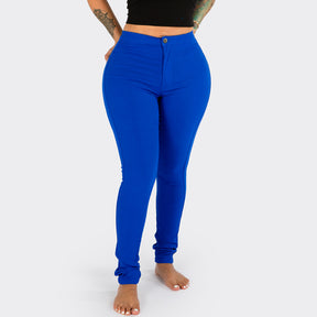 High Waist Stretchy Jeans- Royal Blue